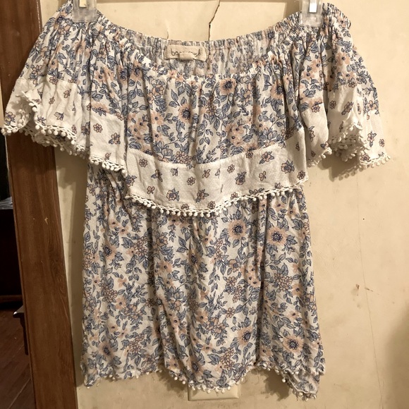 Off the shoulder floral print top - Picture 1 of 2